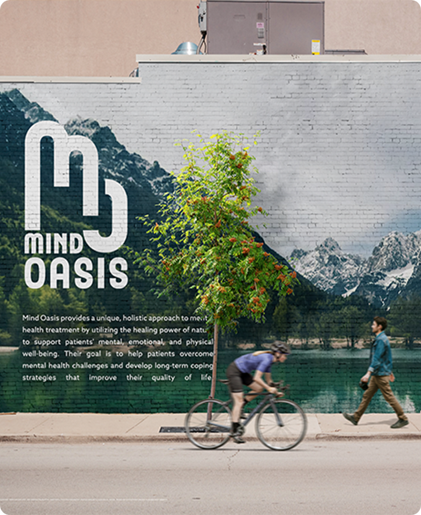 LAVRENTI STUDIO Portfolio - Client - Mind Oasis, mental health retreat and rehabilitation center - Brand Design